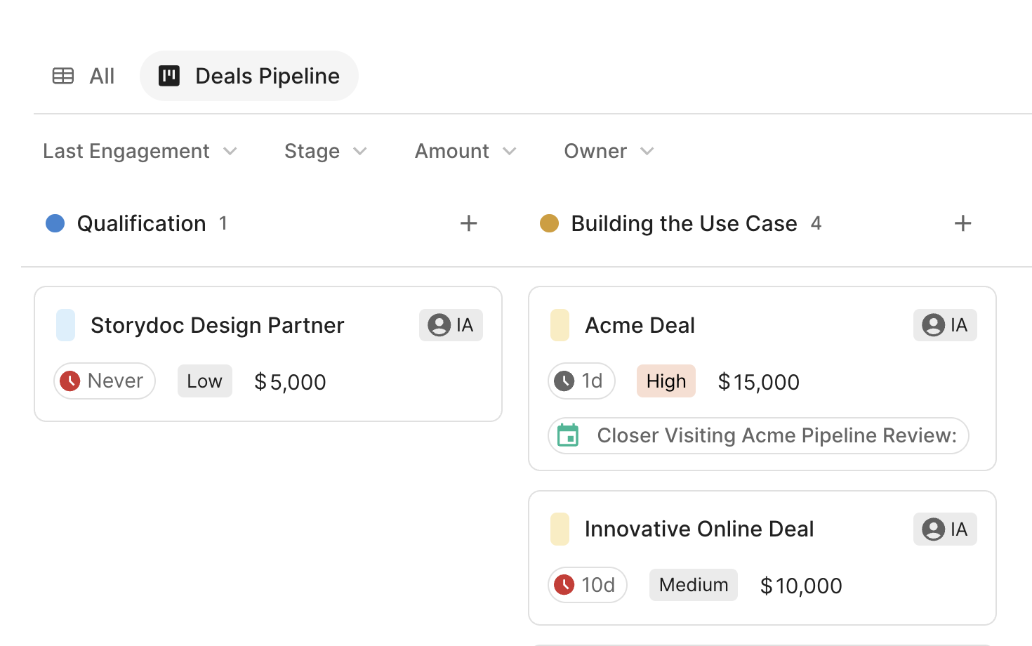 Pipeline screenshot